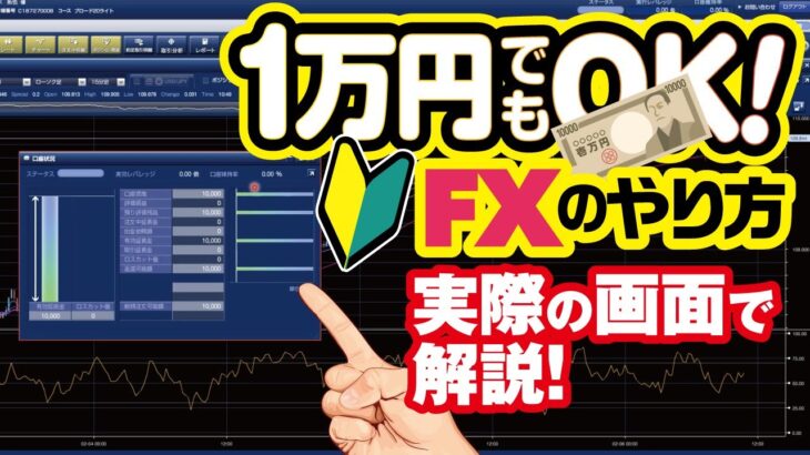 【1万円から始める！】FXのやり方を実際の画面で解説【初心者向け】