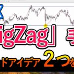 【FX】ZigZagインジケータを使ったトレード手法２つを解説！【ダウ理論・水平線】