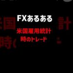 FXあるある。米国雇用統計時のトレード。