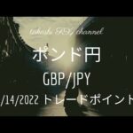 【FX チャート 分析】6/14 ポンド円 トレードポイント