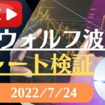 FX雑談ライブ 週末のFXウォルフ波動チャート検証（2022/7/24）