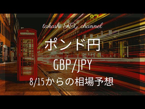 【FX チャート 分析】ポンド円  8 / 15 からの相場予想