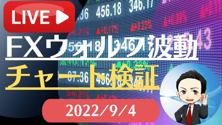 FX雑談ライブ 週末のFXウォルフ波動チャート検証（2022/9/4）