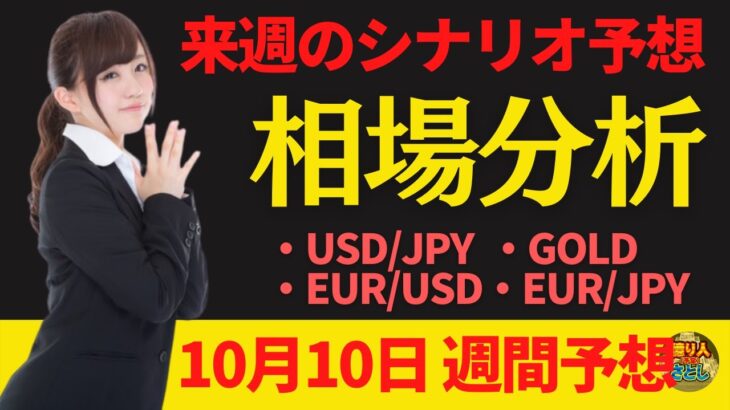 【為替FX相場分析】「ドル円・ゴールド・ユーロドル・ユーロ円　10月10日～トレードシナリオ【投資家プロジェクト億り人さとし】