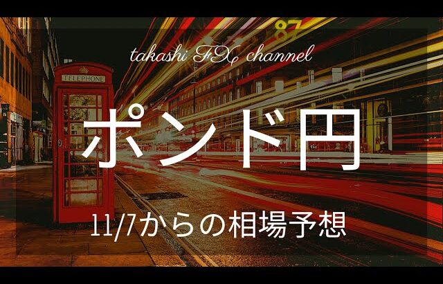 【FX チャート 分析】ポンド円  11 / 7からの相場予想