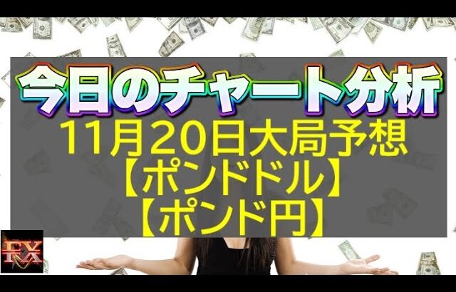 【FX大局予想】11月20日ポンドドル・ポンド円相場チャート分析【海外FX投資】