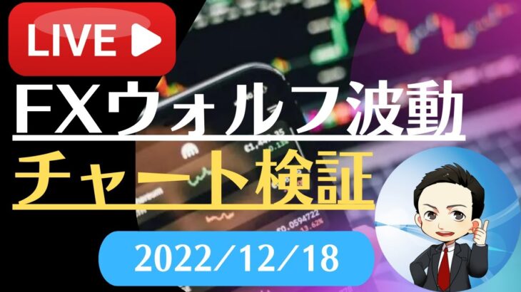 FX雑談ライブ 週末のFXウォルフ波動チャート検証（2022/12/18）