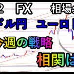 今週の戦略💡注目レート👉ユーロドルの相関は✏【FX】ドル円,12/12