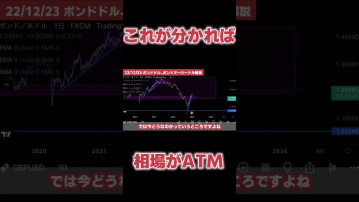 【FX】これが出来れば利益無限大｜ポンドドル、ポンドオージードルチャート分析予想【GBPUSD GBPAUD】 #shorts