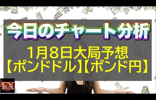 【FX大局予想】1月8日ポンドドル・ポンド円相場チャート分析【海外FX投資】