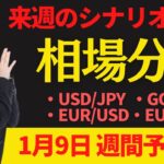 【為替FX相場分析】「ドル円・ゴールド・ユーロドル・ユーロ円　1月9日～トレードシナリオ【投資家プロジェクト億り人さとし】