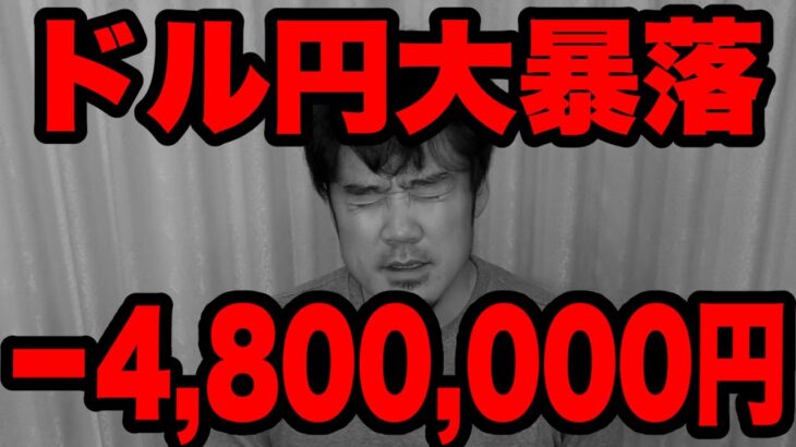 FXドル円大暴落でマイナス480万円！