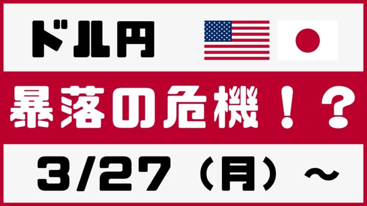 【FX ドル円】○○円までの下げは確実！？大暴落の予兆！