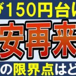 【植田円安・再び150円台に⁈】今後のドル円の限界点は〇〇円。その理由！