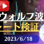 FX雑談ライブ 週末のFXウォルフ波動チャート検証（2023/6/18）