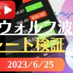 FX雑談ライブ 週末のFXウォルフ波動チャート検証（2023/6/25）