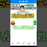 【ZigZag手法】4時間足で検証したら爆益ｗｗｗ　#shorts