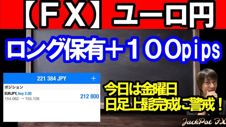 ※【新着動画】【ＦＸ】ユーロ円ロング引き続き保有！＋２１万円！