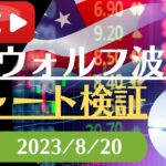 FX雑談ライブ 週末のFXウォルフ波動チャート検証（2023/8/20）