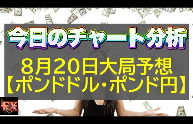 【FX大局予想】8月20日ポンドドル・ポンド円相場チャート分析【海外FX投資】