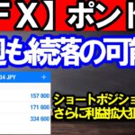 【ＦＸ】ポンド円　ショートエントリー＋６１万円！来週も続落！