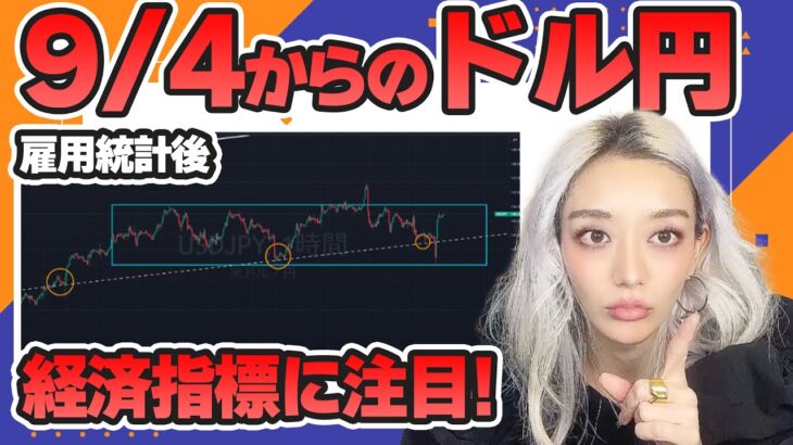 雇用統計後のドル円チャートを解説♡9/4からのドル円はこうなる!