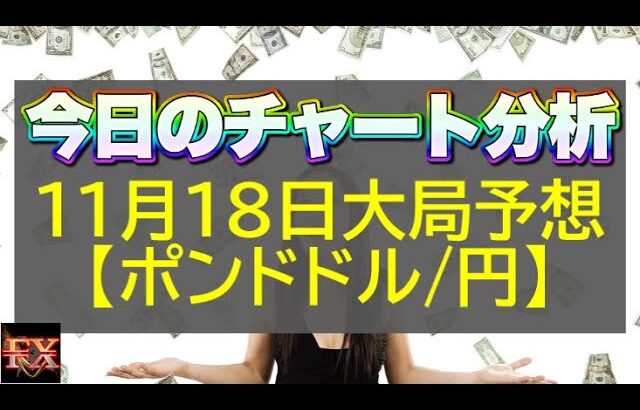 【FX大局予想】11月18日ポンドドル・ポンド円相場チャート分析【海外FX投資】