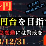 【ドル円】下落継続なら137円台も⁉年明けから重要な経済指標は多数あり🐥2023/12/31🐥