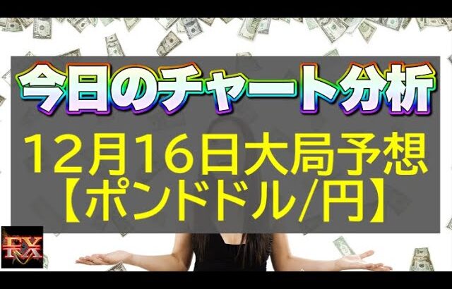 【FX大局予想】12月16日ポンドドル・ポンド円相場チャート分析【海外FX投資】