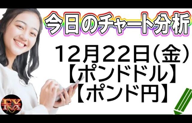 【FX最新予想】12月22日ポンドドル・ポンド円相場チャート分析【海外FX投資】