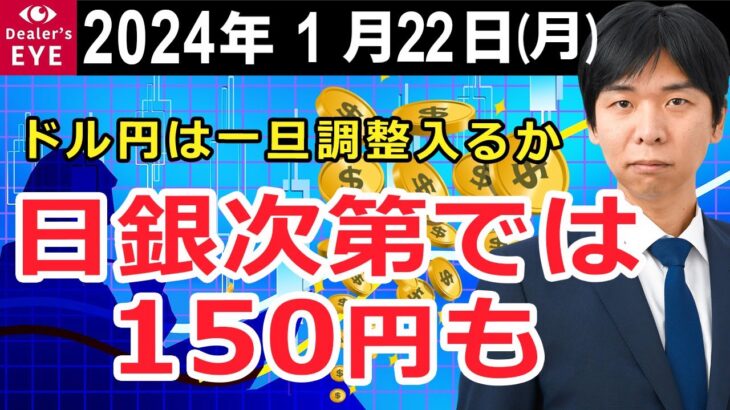 ドル円は一旦調整入るか　日銀次第では150円も【井口喜雄のディーラーズアイ】