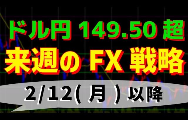 FXトレード戦略 2/12(月)以降　ドル円149.50超