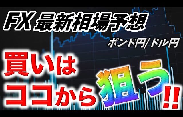 【FX】押し目買いのポイント解説｜最新取引シナリオ｜ポンド円・ドル円トレード予想