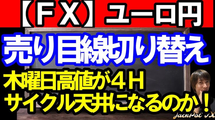 【ＦＸ】ユーロ円　売り目線に切り替えます！