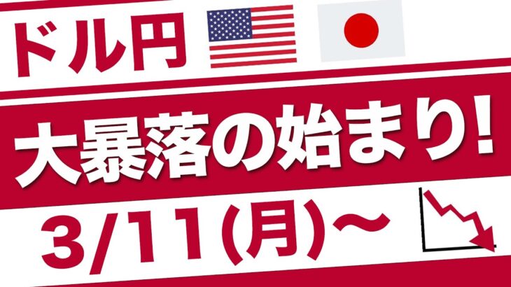 【FX ドル円予想】暴落に乗り遅れるな！さらなる大暴落がくるぞ！！