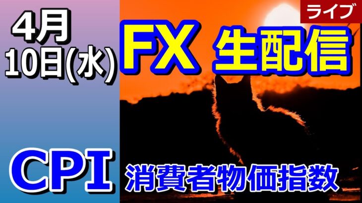 【TAKA FX】今回は荒れそうな気がする～　CPI生ライブ 4月10日（水）21時00頃～