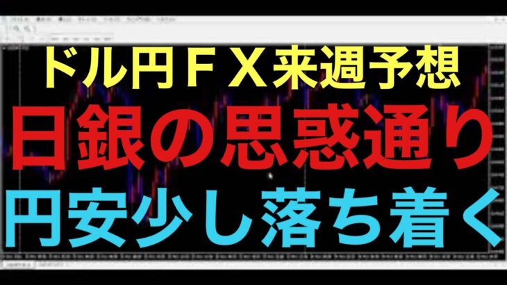 【ドル円FX予想最新】日銀為替介入って本当に効果あるんですね！米国指標の影響もありますが、来週、再来週と非常に落ち着いた相場状況が続くと思います！150円台中盤を維持するのが日銀の狙いなのか！？