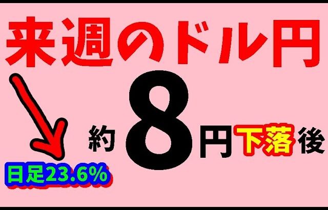 【FXドル円】来週前半5/6～5/8 における値動きシナリオ解説