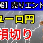 ✅【速報】ユーロ円　損切りになっちまったなぁ。。。