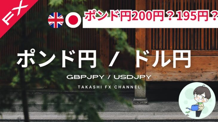 【ポンド円/ドル円】ポンド円は再び200円？195円まで下落？？ドル円の動きも合わせてみるとわかりやすい。【2024/6/7】