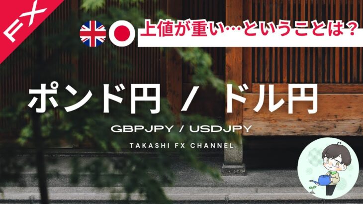 【ポンド円/ドル円】上値が重い…ということは？？ドル円ポンド円のここからの動きを優しく解説【2024/6/20】