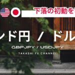 【ポンド円/ドル円】ポンド円、下落の初動を狙う？ドル円は簡単相場【2024/6/26】