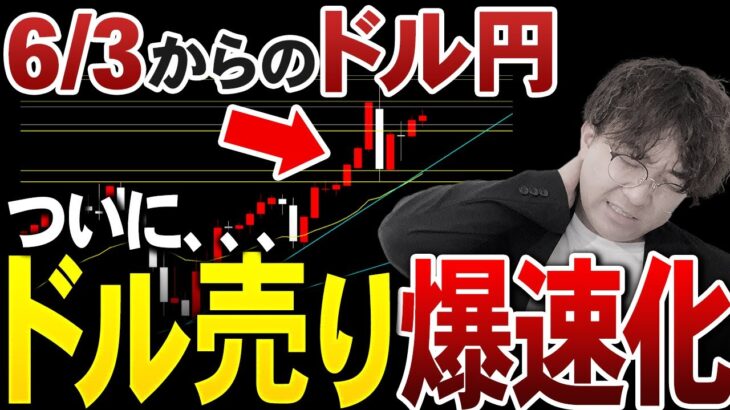 【6/3~先出し予想】ドル売り警報⚠️今稼ぐなら”このパターン”だけ見とけ｜金曜の雇用統計にも要注意‼｜ドル円最新シナリオ