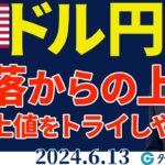 ドル円はCPIの急落からFOMCで上昇…157円台回復｜日銀会合のポイントは（今日のFX予想）2024/6/13