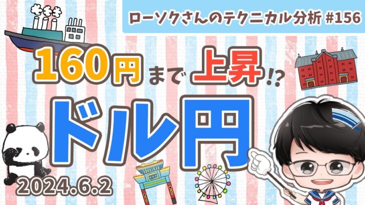 【円安が止まらない！】ドル円 最新 予想！勝ちやすい買いポイントを分かりやすく解説【FX ローソクさんのテクニカル分析 #156】