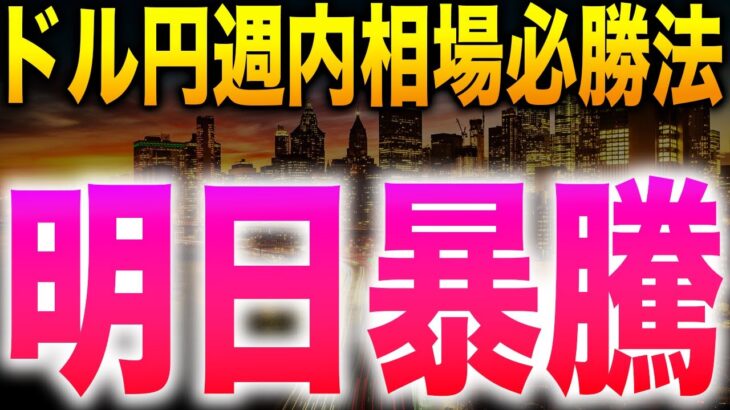 【明日暴騰？】ドル円今週の相場攻略法を徹底解説します【FX為替】【投資予想】【日本株】