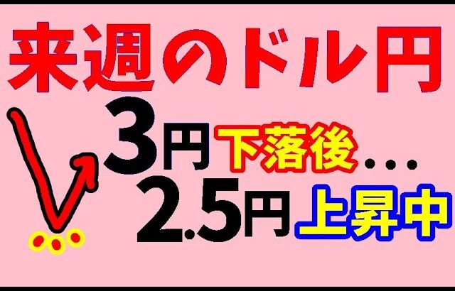 【FXドル円】来週前半6/10～12　における値動きシナリオ解説