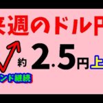 【FXドル円】来週前半6/17～19　における値動きシナリオ解説