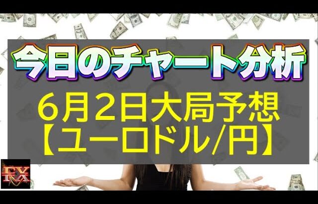 【FX大局予想】6月2日ユーロドル・ユーロ円相場チャート分析【海外FX投資】