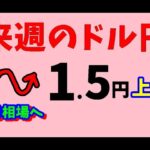 【FXドル円】来週前半6/3～5 における値動きシナリオ解説